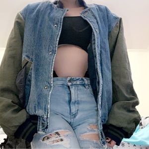 Vintage Varsity Denim Jacket